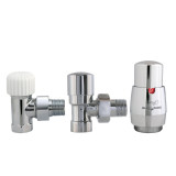 Angle thermostatic valves for radiators
