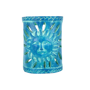 Cenot L - Mexican clay wall lamp