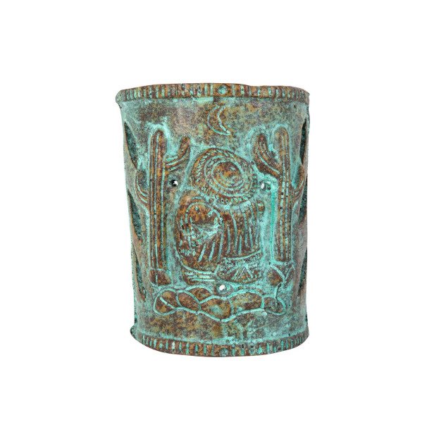 Cenot M - Mexican clay wall lamp