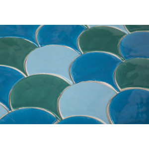 Fish scale - "Laguna Agua Brava" tile set from the "Water" series