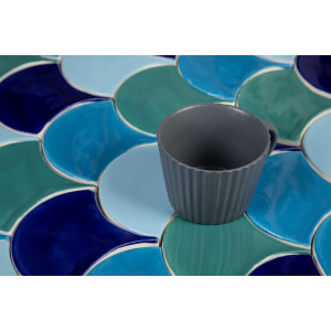 Fish scale - "Lake Bacalar" tile set from the "Water" series