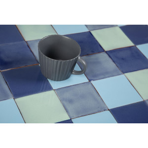 Azuna - patchwork of single-colour tiles - 90 pcs, 1 m2