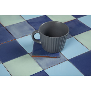 Azuna - patchwork of single-colour tiles - 90 pcs, 1 m2