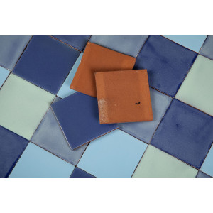 Azuna - patchwork of single-colour tiles - 90 pcs, 1 m2