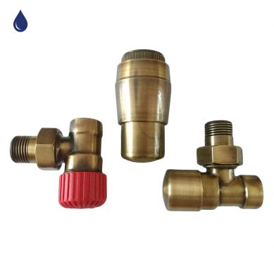 Angle thermostatic valves for radiators