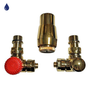 Axial thermostatic valves for radiators