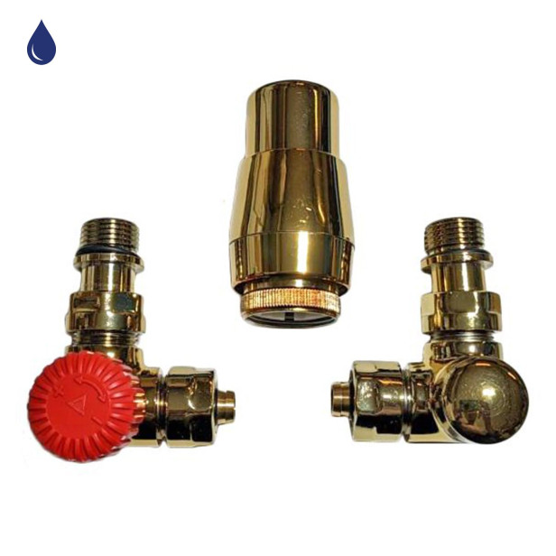 Axial thermostatic valves for radiators