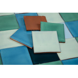 Azuta - patchwork of single-colour tiles - 90 pcs, 1 m2