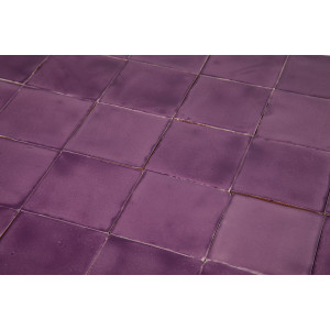 Lila Deslavado - Talavera purple single colour tiles