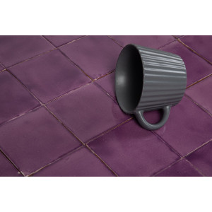 Lila Deslavado - Talavera purple single colour tiles