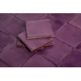 Lila Deslavado - Talavera purple single colour tiles