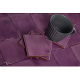 Lila Deslavado - Talavera purple single colour tiles