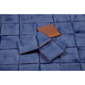 Azul Mezclilla Fuerte azur - Talavera single-colour tiles