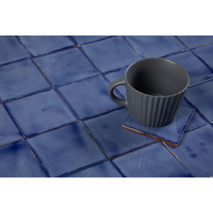 Azul Mezclilla Fuerte azur - Talavera single-colour tiles