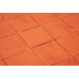 Naranja Deslavado orange - single - color Talavera tiles