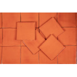 Naranja Deslavado orange - single - color Talavera tiles