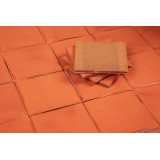 Naranja Deslavado orange - single - color Talavera tiles