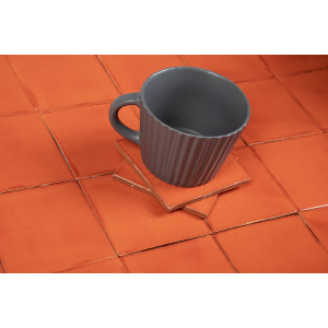 Naranja Deslavado orange - single - color Talavera tiles