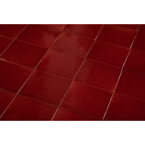 Roja Cereza red - Talavera red single colour tiles