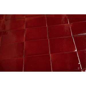Roja Cereza red - Talavera red single colour tiles