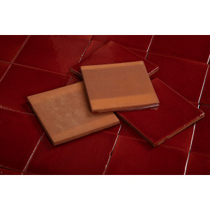 Roja Cereza red - Talavera red single colour tiles