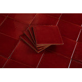 Roja Cereza red - Talavera red single colour tiles