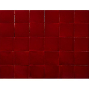 Roja Cereza red - Talavera red single colour tiles