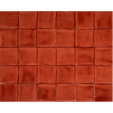 Terracota Deslavado rust - Talavera single colour tiles - 90 pieces