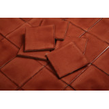 Terracota Deslavado rust - Talavera single colour tiles - 90 pieces