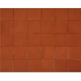 Terracota Liso brick-red - Talavera single colour tiles - 90 pieces