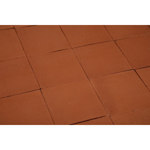 Terracota Liso brick-red - Talavera single colour tiles - 90 pieces