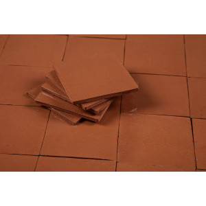 Terracota Liso brick-red - Talavera single colour tiles - 90 pieces