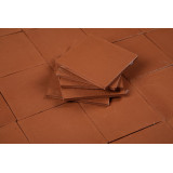 Terracota Liso brick-red - Talavera single colour tiles - 90 pieces