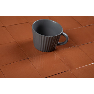 Terracota Liso brick-red - Talavera single colour tiles - 90 pieces