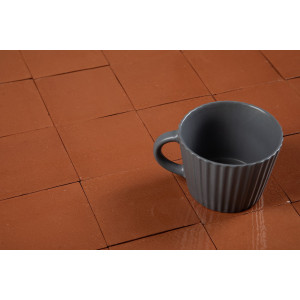 Terracota Liso brick-red - Talavera single colour tiles - 90 pieces