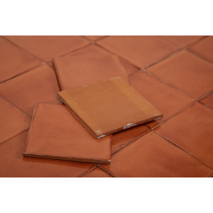 Deslavado melon - Talavera single colour tiles - 90 pieces