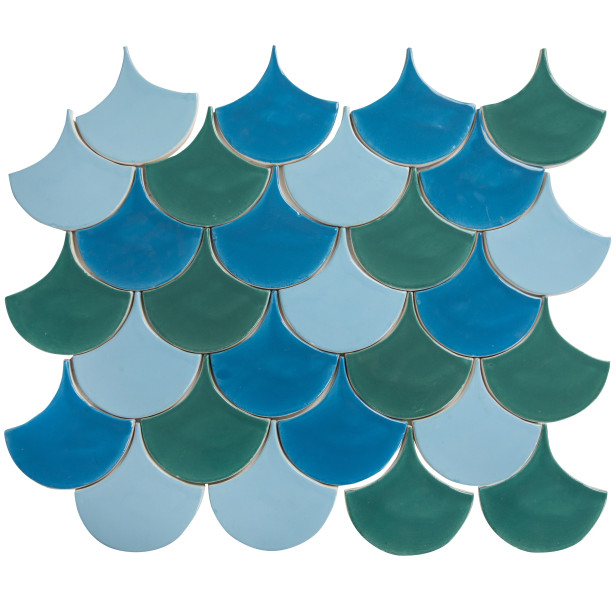Fish scale - "Laguna Agua Brava" tile set from the "Water" series