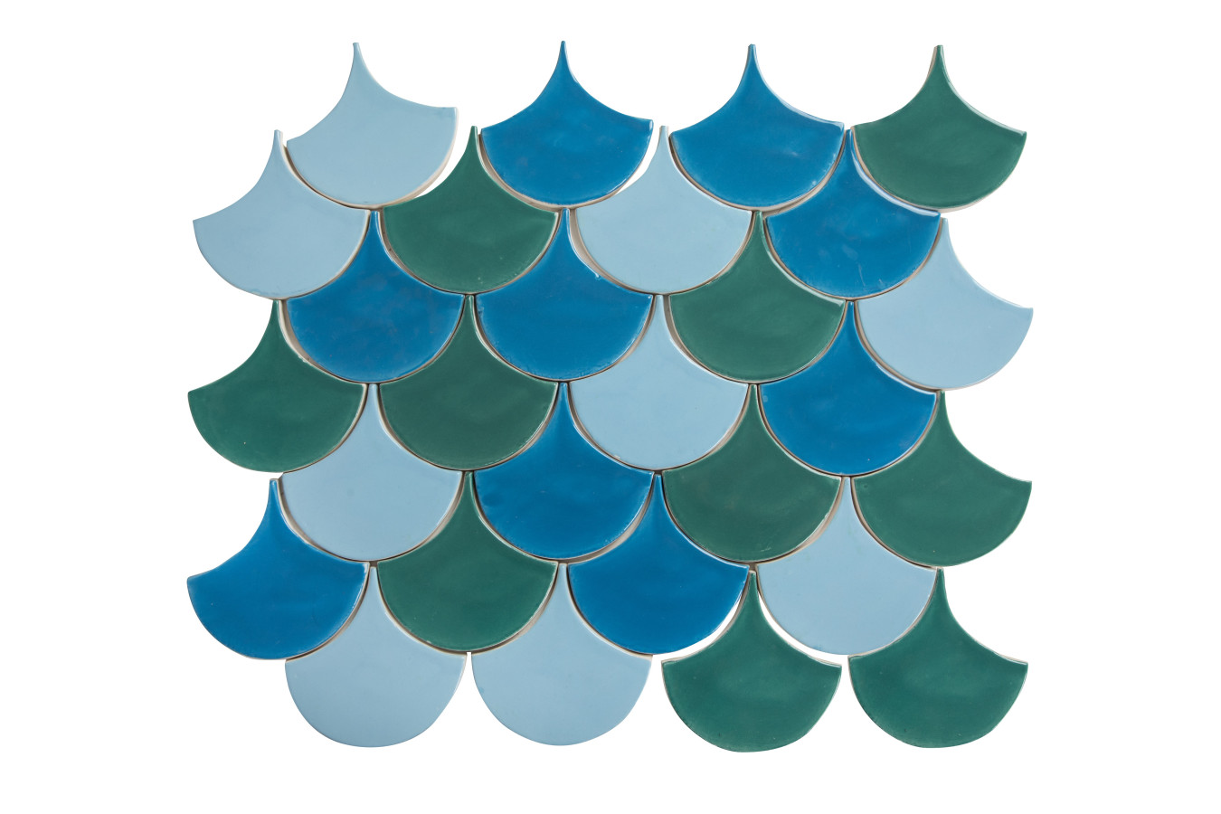 Fish scale - "Laguna Agua Brava" tile set from the "Water" series