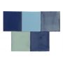 Azuna - patchwork of single-colour tiles - 90 pcs, 1 m2