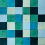 Azuta - patchwork of single-colour tiles - 90 pcs, 1 m2