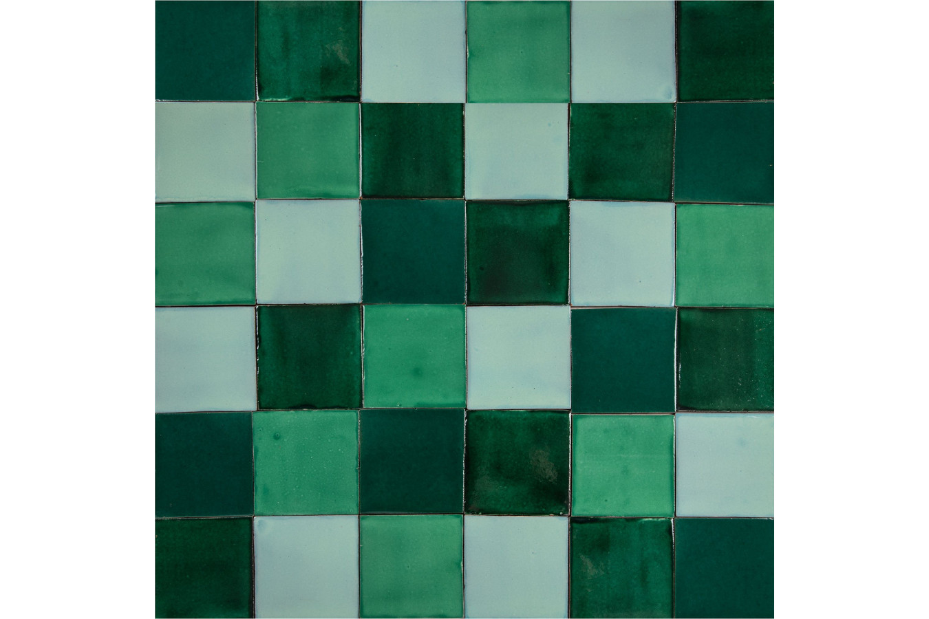 Verna - Patchwork of single-color tiles - 90 pcs, 1 m2.
