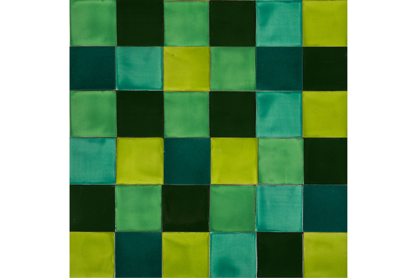 Verta - Patchwork of single-colour tiles - 90 pcs, 1 m2