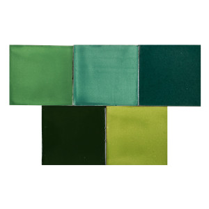 Verta - Patchwork of single-colour tiles - 90 pcs, 1 m2