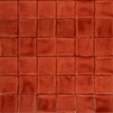 Terracota Deslavado rust - Talavera single colour tiles - 90 pieces