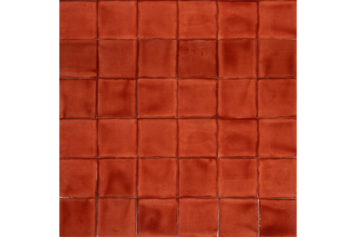 Terracota Deslavado rust - Talavera single colour tiles - 90 pieces