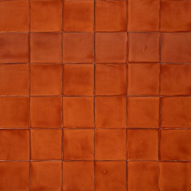 Deslavado melon - Talavera single colour tiles - 90 pieces