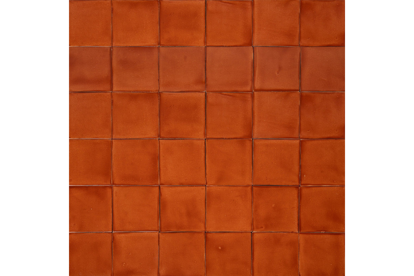 Deslavado melon - Talavera single colour tiles - 90 pieces