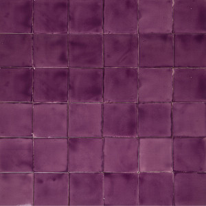 Lila Deslavado - Talavera purple single colour tiles
