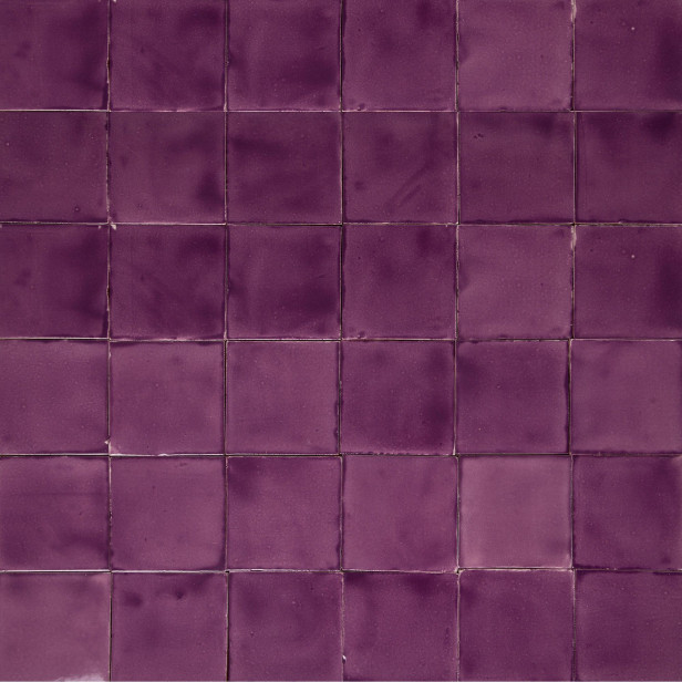 Lila Deslavado - Talavera purple single colour tiles