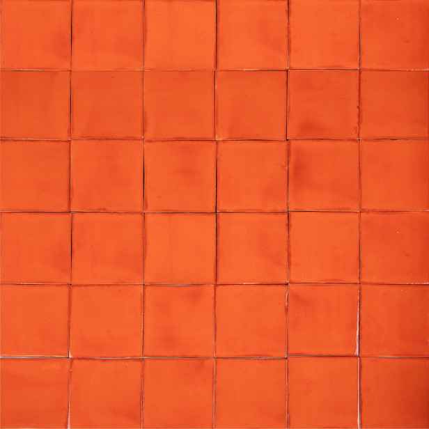 Naranja Deslavado orange - single - color Talavera tiles
